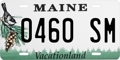 ME license plate 0460SM