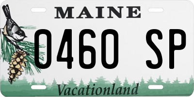 ME license plate 0460SP