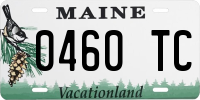 ME license plate 0460TC