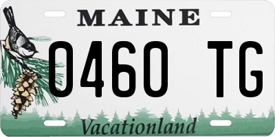 ME license plate 0460TG