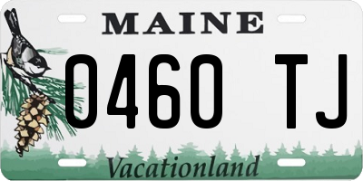 ME license plate 0460TJ