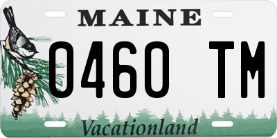 ME license plate 0460TM