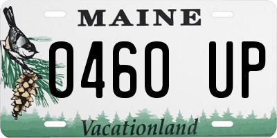 ME license plate 0460UP