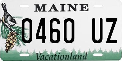 ME license plate 0460UZ