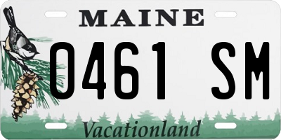 ME license plate 0461SM