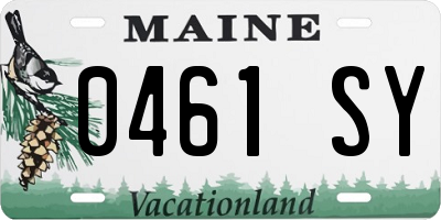 ME license plate 0461SY