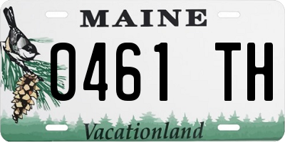 ME license plate 0461TH