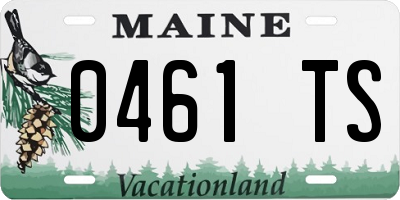 ME license plate 0461TS