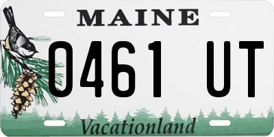 ME license plate 0461UT