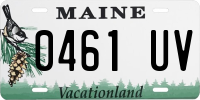 ME license plate 0461UV
