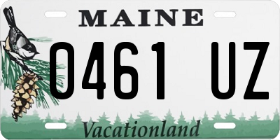 ME license plate 0461UZ