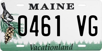 ME license plate 0461VG