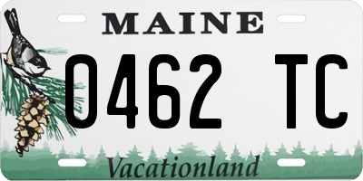 ME license plate 0462TC