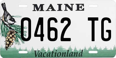 ME license plate 0462TG