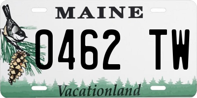ME license plate 0462TW