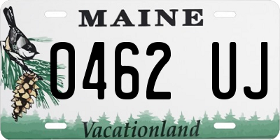 ME license plate 0462UJ