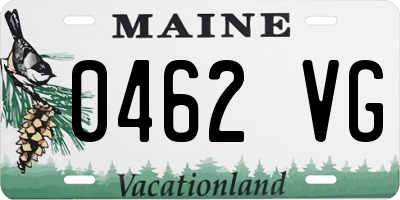 ME license plate 0462VG