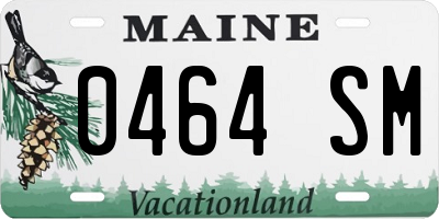 ME license plate 0464SM