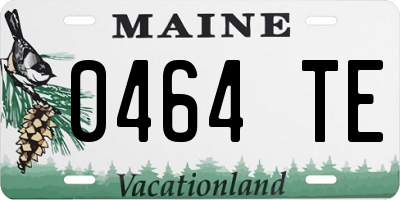 ME license plate 0464TE