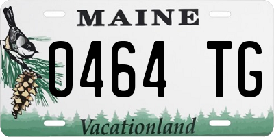 ME license plate 0464TG