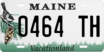 ME license plate 0464TH