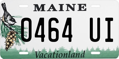ME license plate 0464UI