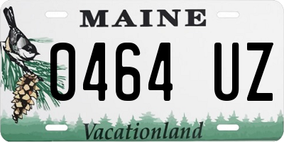 ME license plate 0464UZ