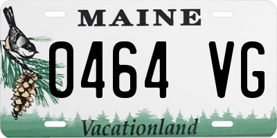 ME license plate 0464VG