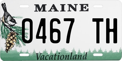 ME license plate 0467TH