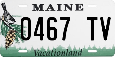 ME license plate 0467TV