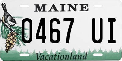 ME license plate 0467UI