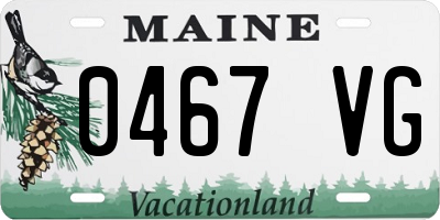 ME license plate 0467VG