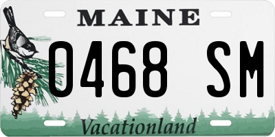 ME license plate 0468SM