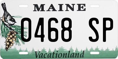 ME license plate 0468SP