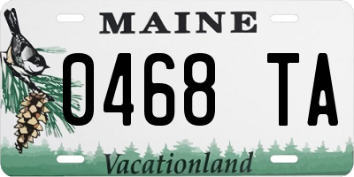 ME license plate 0468TA