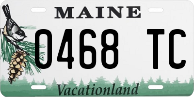 ME license plate 0468TC