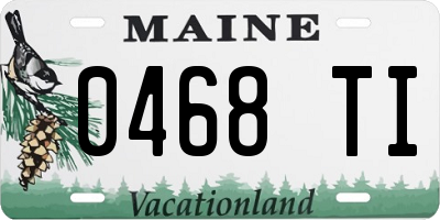 ME license plate 0468TI