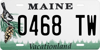 ME license plate 0468TW