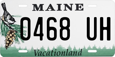 ME license plate 0468UH