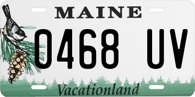 ME license plate 0468UV