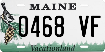 ME license plate 0468VF