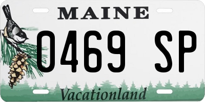ME license plate 0469SP