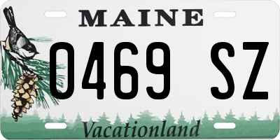 ME license plate 0469SZ