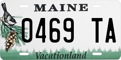 ME license plate 0469TA