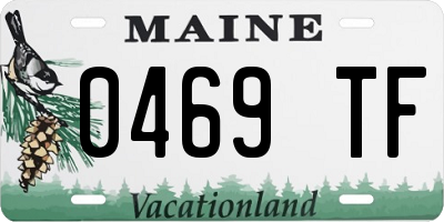 ME license plate 0469TF