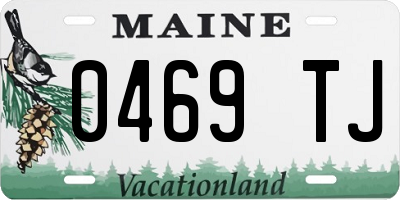 ME license plate 0469TJ