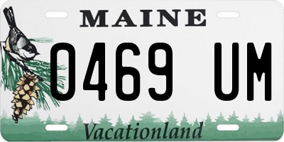 ME license plate 0469UM