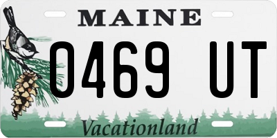 ME license plate 0469UT