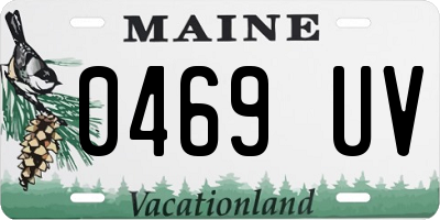ME license plate 0469UV