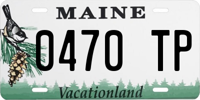 ME license plate 0470TP